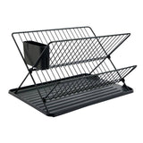 Argos Home black X-shaped dish rack, imported from the UK