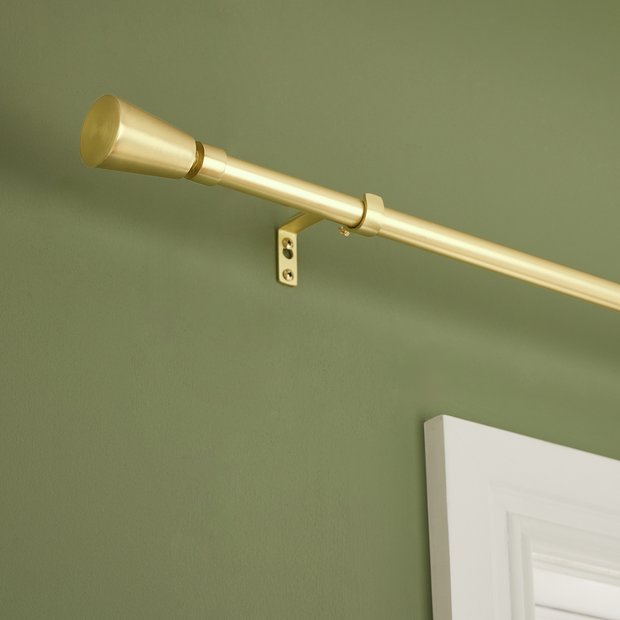 Argos Home extendable gold curtain pole 165-300cm - British product