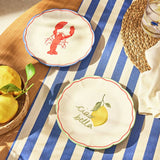 Argos Home stoneware Lemon & Lobster side plates, UK version