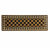 Mighty Mats black chequerboard doormat 40x120cm, UK version