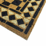 Mighty Mats black chequerboard doormat 40x120cm, UK version