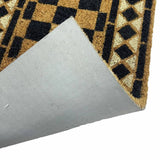 Mighty Mats black chequerboard doormat 40x120cm, UK version