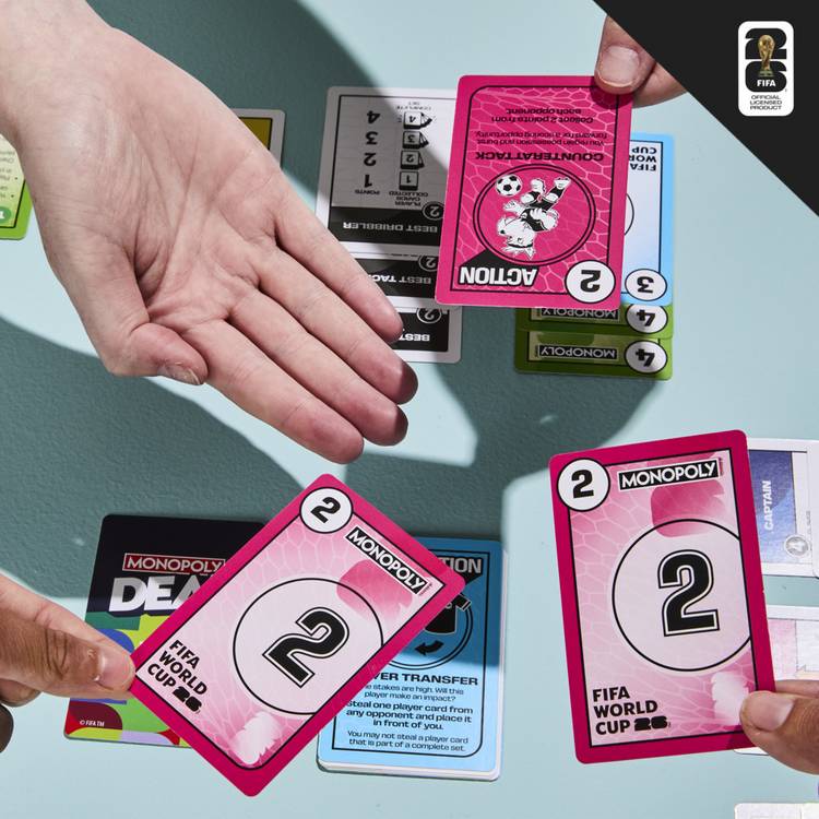 Monopoly Deal FIFA World Cup 2026 card game (British brand)