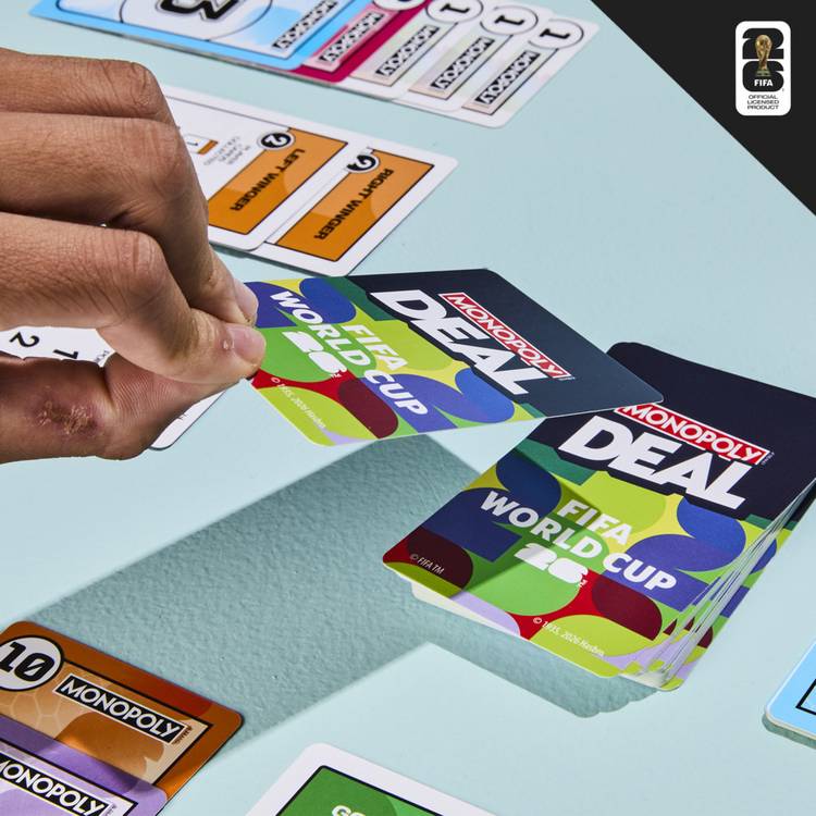 Monopoly Deal FIFA World Cup 2026 card game (British brand)