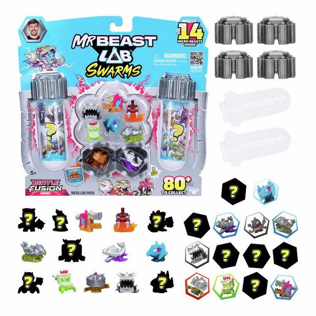 MrBeast Lab Mega Lab mystery micro beasts 14-pack, UK version