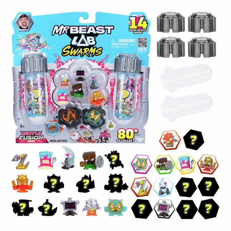 MrBeast Lab Mega Lab mystery micro beasts 14-pack, UK version