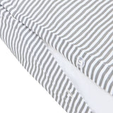 Habitat cotton Oxford stripe grey bedding set single, UK version