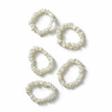 Freedom cream ruched thin scrunchies pack of 5 - British product