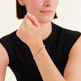Rosefield gold plated crystal bangle 6cm (British brand)