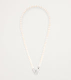 Nialaya Jewelry pearl panther head necklace 51cm, imported from the UK