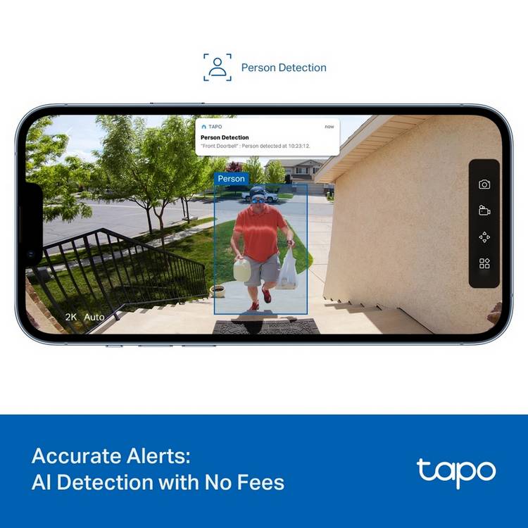 Tapo TD20 2K video doorbell (British brand)