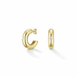 Argos Rosefield Gold Plated Solitaire Hoops Earrings- Buy online at McGrocer