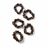 Freedom ruched leopard print scrunchies pack of 5 - British product