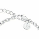 Rosefield stainless steel chunky heart pendant bracelet, UK version