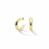Rosefield gold-tone hoop earrings 6mm width, UK version