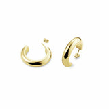 Rosefield gold-tone hoop earrings 6mm width, UK version