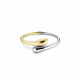 Rosefield gold and rhodium plated dome bangle 6cm - British product