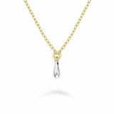 Argos Rosefield 14ct Gold Plating Duotone Drop Pendant Necklace- Buy online at McGrocer