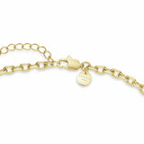 Rosefield 14ct gold plated duotone drop pendant necklace (British brand)