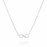 Rosefield infinity crystal pendant necklace with 18in chain - British product