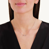 Rosefield infinity crystal pendant necklace with 18in chain - British product