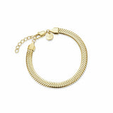 Argos Rosefield 14ct Gold Plated Stainless Steel Snake Bracelet- Buy online at McGrocer