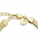 Rosefield 14ct gold plated snake bracelet 20cm - British product