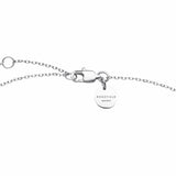 Rosefield silver-plated puffy heart pendant necklace, UK version