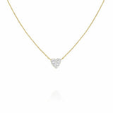Rosefield gold plated heart necklace 46cm, UK version