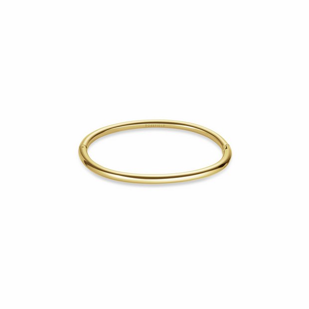 Rosefield gold stainless steel bangle 4mm - British product