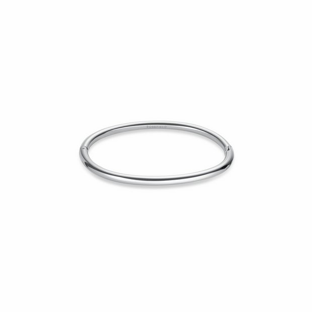 Rosefield stainless steel plain bangle 4mm - British product