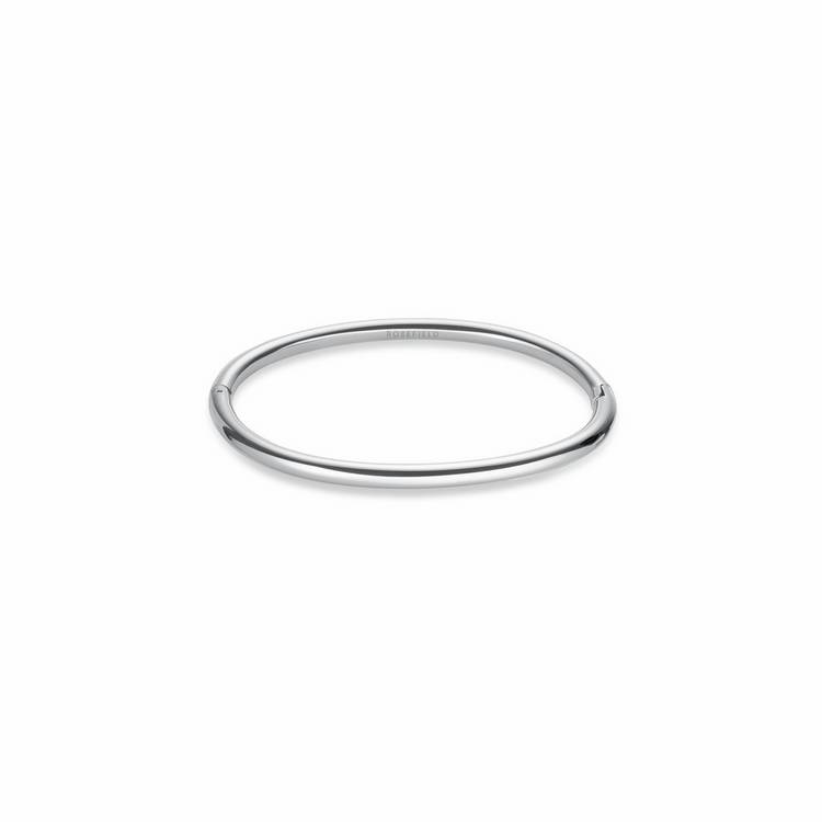 Rosefield stainless steel plain bangle 4mm - British product