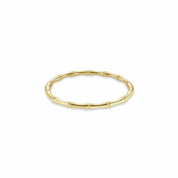 Rosefield gold plated bamboo design bangle 6cm, imported from the UK