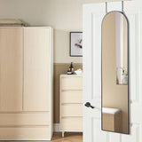 Argos Home black arch over door mirror 122x30cm, imported from the UK