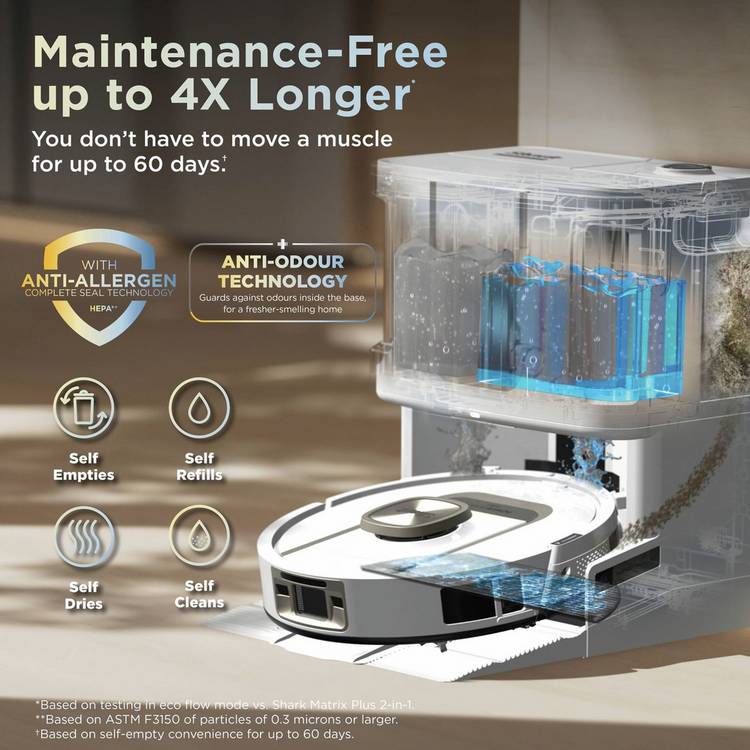 Shark ThermaCharged PowerDetect robot vacuum cleaner white - British product