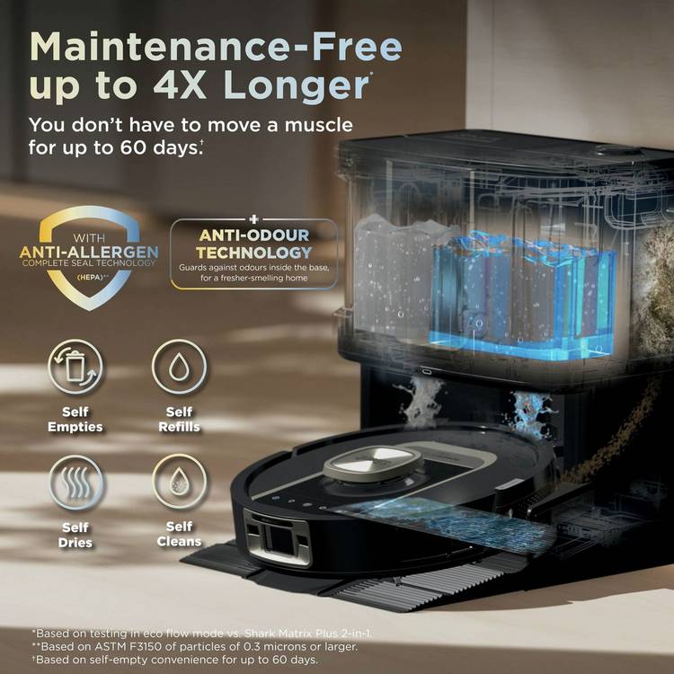 Shark PowerDetect robot vacuum black, imported from the UK