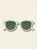 Burberry oval yellow sunglasses with 48mm classic lenses, imported from the UK