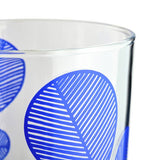Habitat hi-ball glasses blue leaf design set of 6, imported from the UK