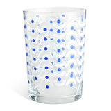 Habitat hi-ball glasses blue leaf design set of 6, imported from the UK