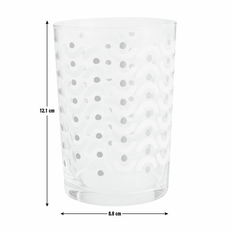 Habitat hi-ball glasses blue leaf design set of 6, imported from the UK