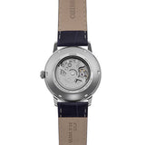 Orient automatic blue dial watch with leather strap - British product