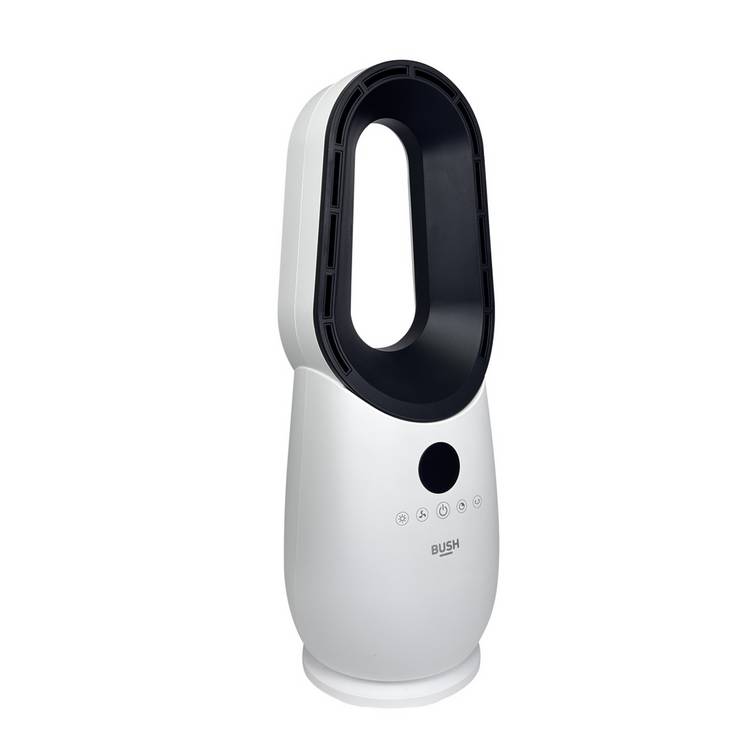 Bush Bladeless Desk Fan 58cm White Black - British product