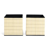 Habitat set of 2 bamboo storage boxes - British product