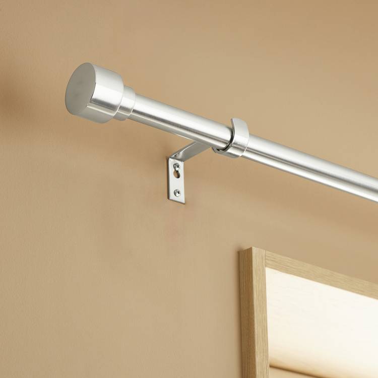 Argos Home stainless steel curtain pole 165-300cm - British product