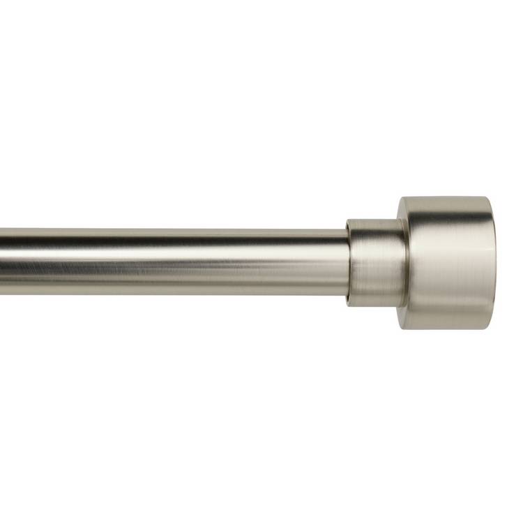 Argos Home stainless steel curtain pole 165-300cm - British product