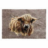 Bree Merryn brown Highland Cow doormat 50x75cm, UK version