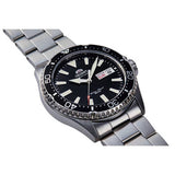 Orient Mako III Kamasu men's black dial steel watch, UK version