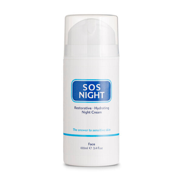 SOS Night Cream 100ml bottle for facial night care (British brand)