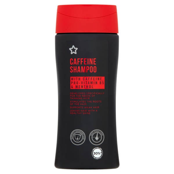 Superdrug Caffeine Shampoo Men's 200ml (British brand)