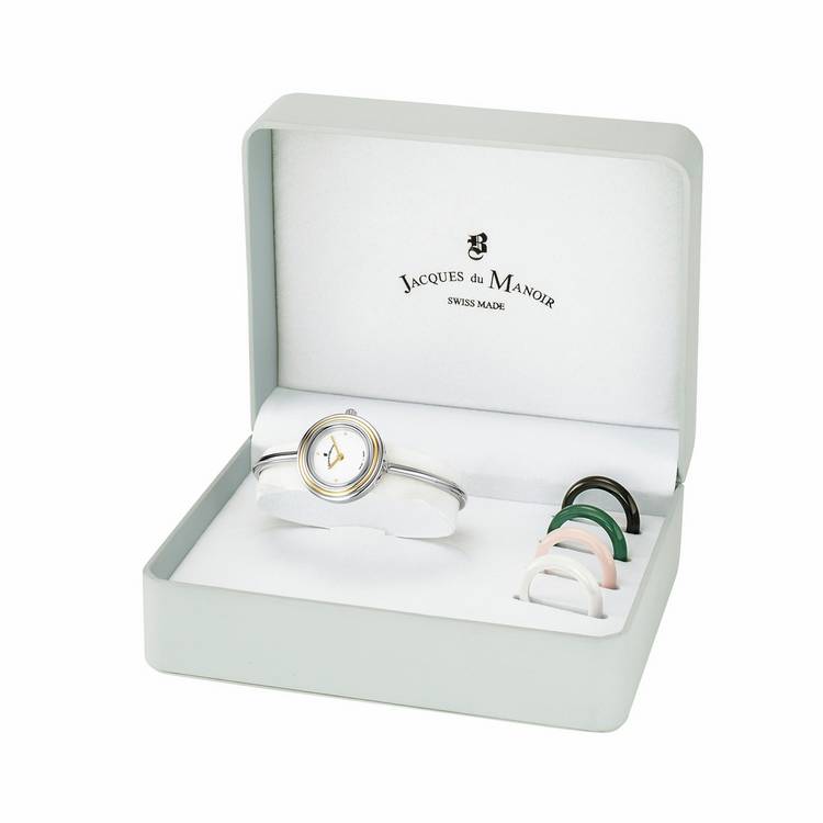 Jacques Du Manoir Aurora women's steel bangle watch 26mm, UK version